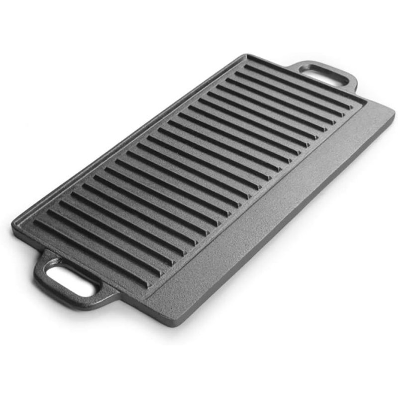 Addlestone 17-inch Reversible Cast Iron Griddle, Preseasoned Flat Top Grill Plate For Stovetop, Oven, And Campfire Cooking