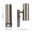 Baze 2 - Bulb Outdoor Armed Sconce-21690446-28711980