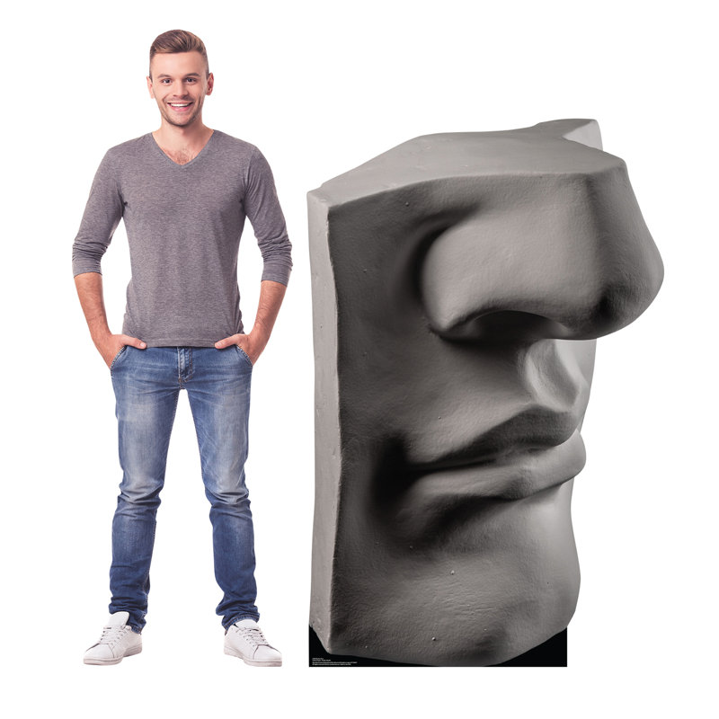 64'' Tall Gray Cardboard Standup Decor