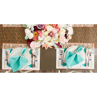Sasser Cotton Floral Rectangle Placemat