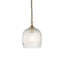 Ashcrow Ribbed Glass Pendant