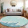Premium Machine Washable Prisco Teal Rug