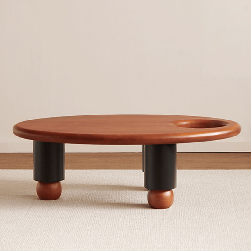 Table à thé en bois massif au design de style antique