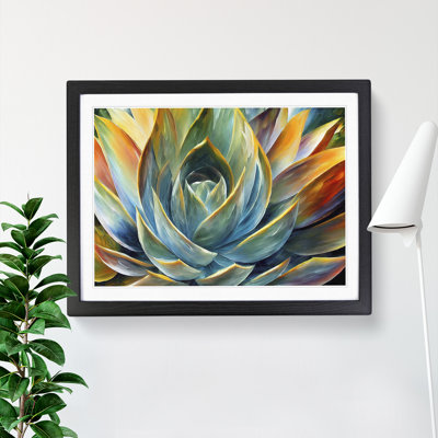 Succulent Plant Painting Vol.1 Abstract - Single Picture Frame Painting