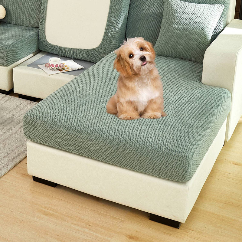 Housse de coussin pour canapé Plush Feel, Mélange de polyester vert
