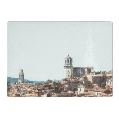 Tempered Glass Girona in Spain Chopping Board
