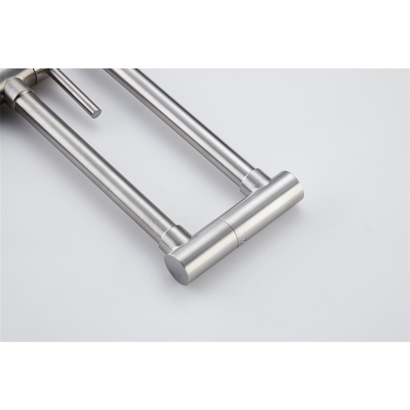 Robinet remplisseur de pot avec tige d'extension, Nickel brossé