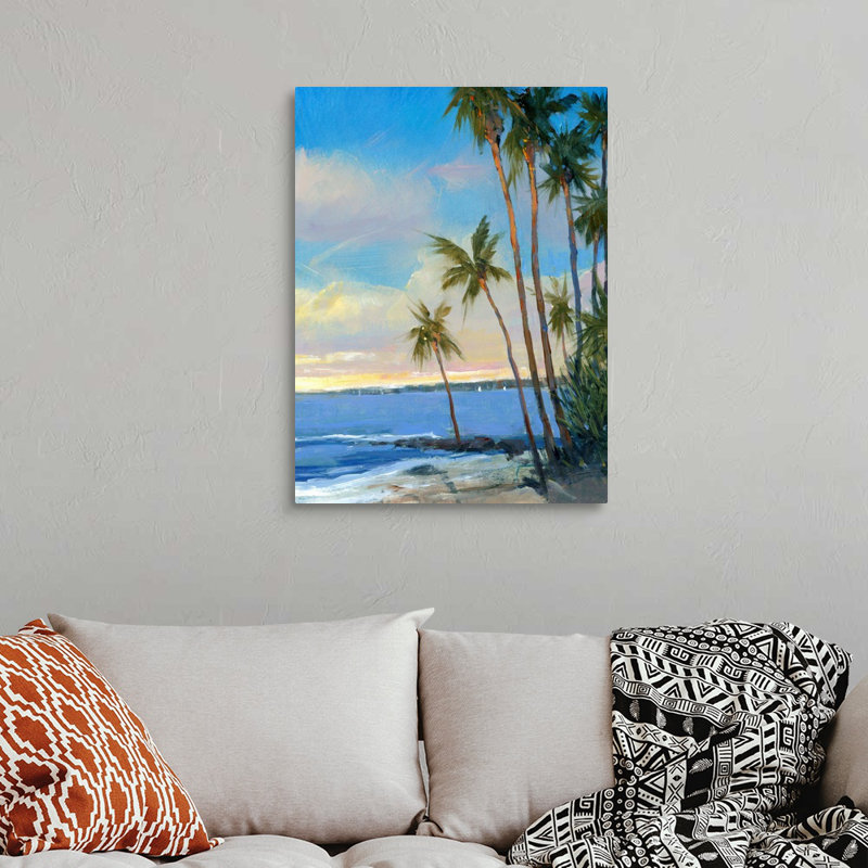 «Tropical Breeze I», art mural sur toile, Toile tendue, H 32 po x l 24 po x P 1,25 po