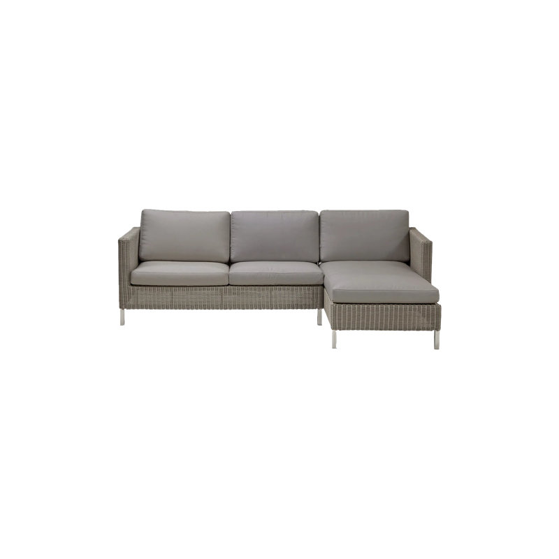 Connect Modular Lounge Sofa With Chaise Lounge, Cane-line Natté Taupe