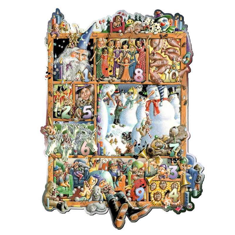 Art numérique fantaisiste «Numéros» par Laura Seeley, décoration de chambre d'enfant, H 32 po x l 23,8 po x P 1 po