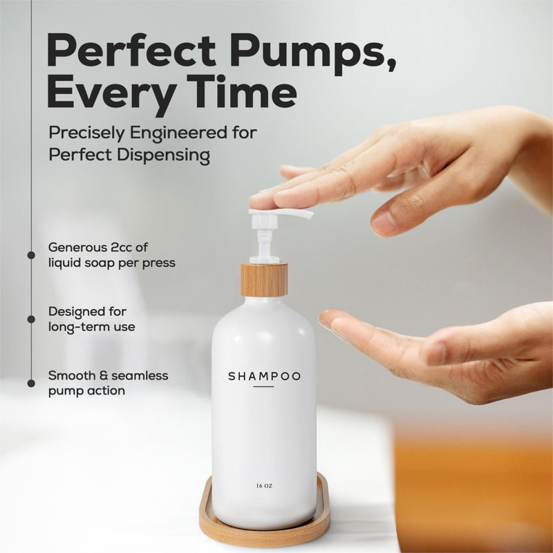Ensemble de distributeur de shampooing et revitalisant White