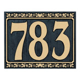 Dresden 1-Line Wall Address Plaque