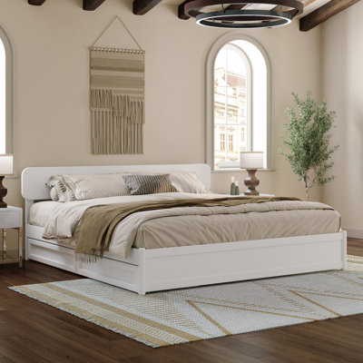Ause Solid Wood Platform Storage Bed