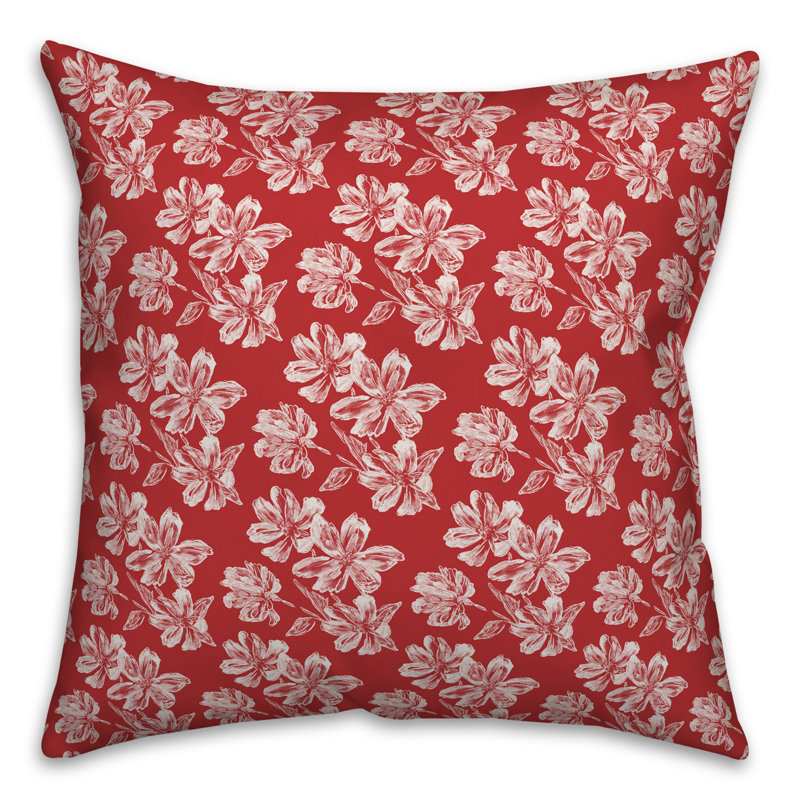 Coussin décoratif , 16 po x 1 po, Rouge