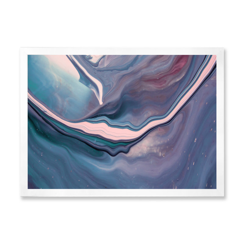 Reproduction d'art sur toile Luxury Luxury Marble Fluid Art X, H 24 po x l 36 po x P 1 po, Toile blanche avec cadre photo