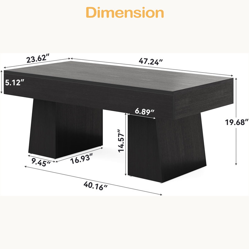 Wooden Coffee Table,Rectangular Greeting Table,Center Table