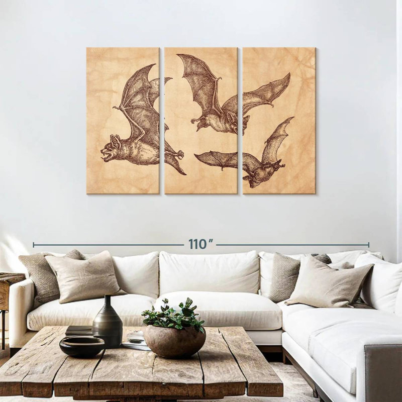 Brampt Bats, 48" H x 74" W