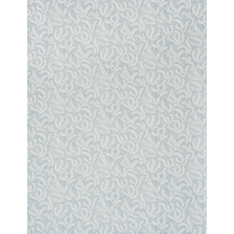 Etched Fern Fabric, Blue