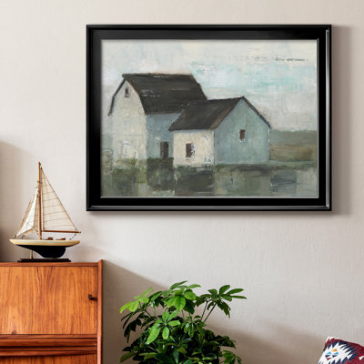 «Barn At Sunset II», reproduction encadrée de qualité supérieure - prête à être accrochée