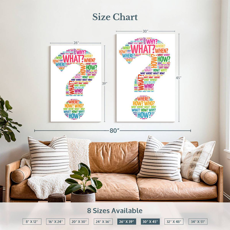 Keiri Question Mark, 39" H x 26" W
