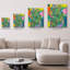 «Green Mosaic», art mural sur toile abstraite-1225897487-1225897491