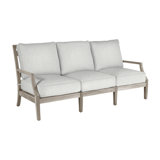 Haley Teak Patio Sofa with Cushions