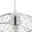 Luminaire suspendu en cristal 6,29 x 7 po