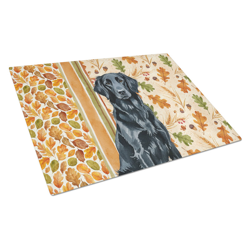 Planche à découper en verre noir Retriever Heirloom
