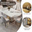 Table de salle à manger en bois d'hévéa massif fritté en bois massif-370135624
