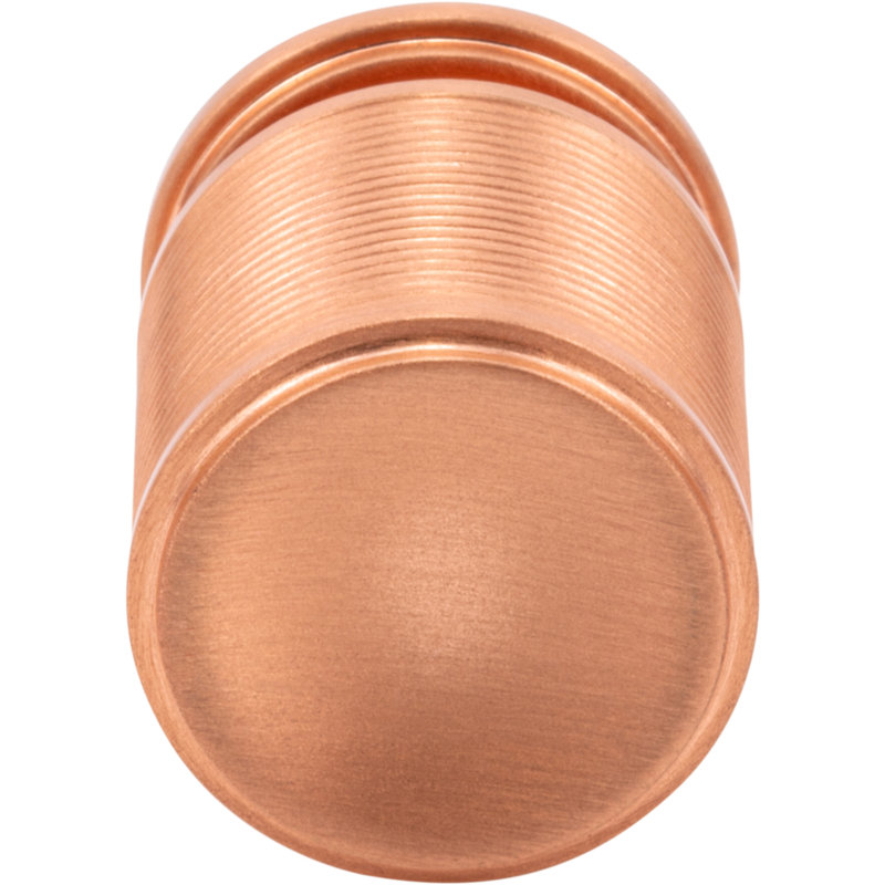 Vibe 3/4" Diameter Cylindrical Knob, Rose Gold