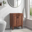 Base de meuble-lavabo simple 30 po Mid-Century