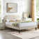 Kempst Upholstered Platform Bed Frame with Height Adjustable Headboard