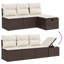 Vidaxl Garden Sofa Set Brown