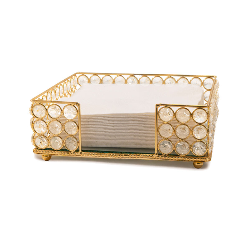 Porte-serviette Servilleta, Gold, H 3 po x l 8 po x P 8 po