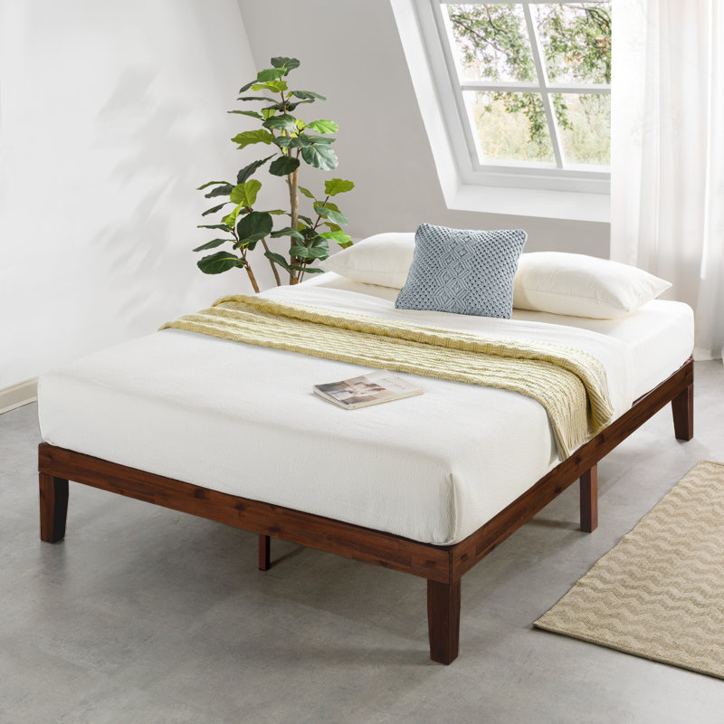 Harlow Solid Wood Platform Bed, Antique Espresso, King