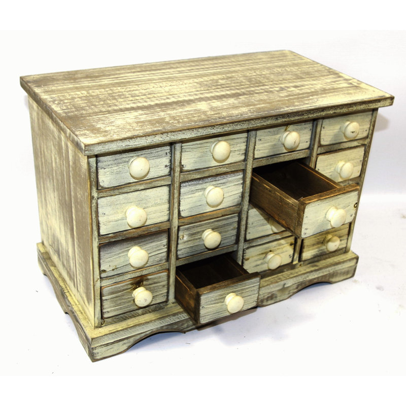 Fritz Solid Wood 35cm W 16 - Drawer Chest of Drawers