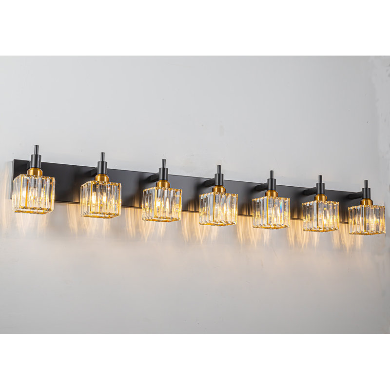 Dimmable Vanity Light, Chrome, 7 Lights
