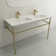 BOCCHI Ravenna 18.75'' Fireclay Rectangular Bathroom Sink with Overflow