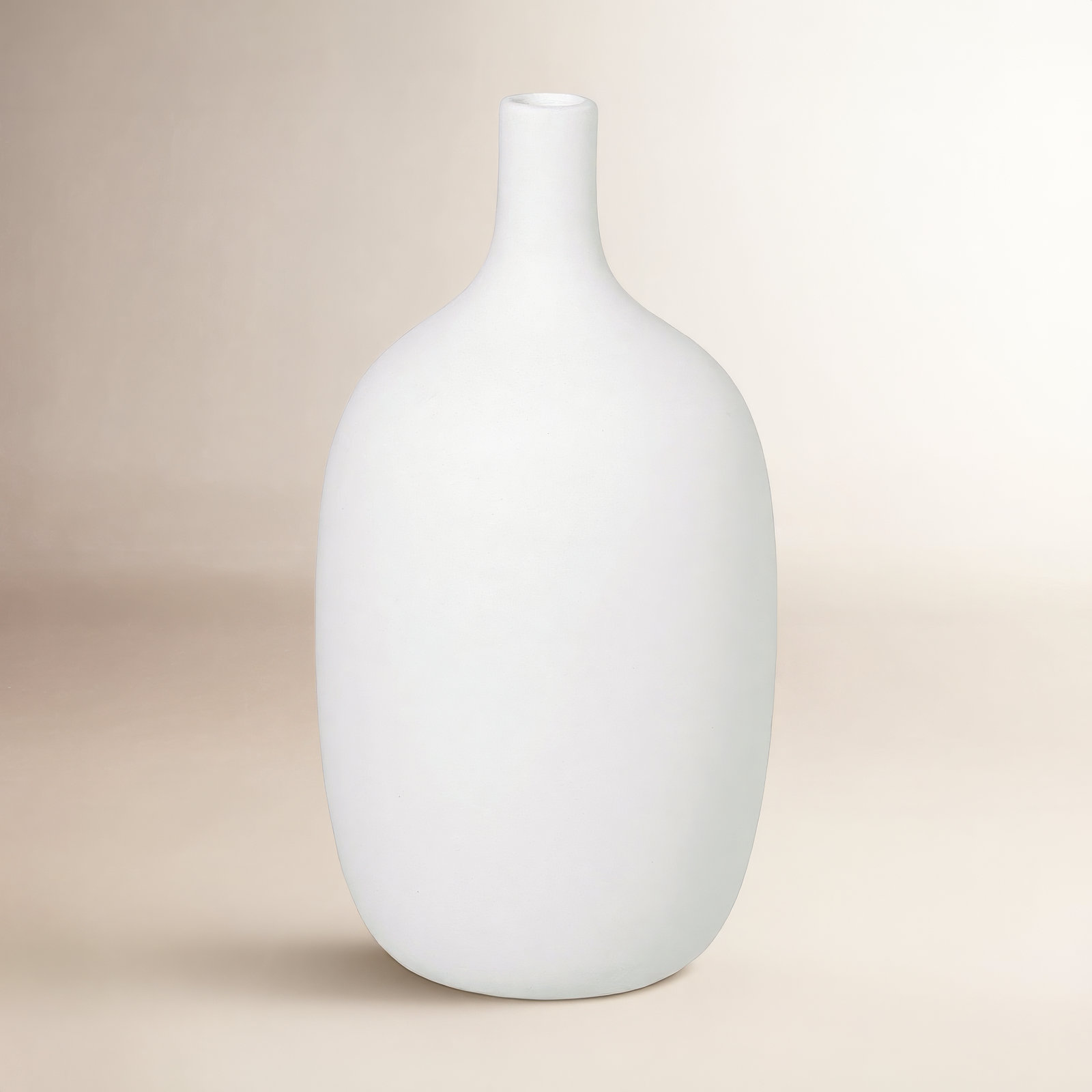 Ceola Ceramic Table Vase, White