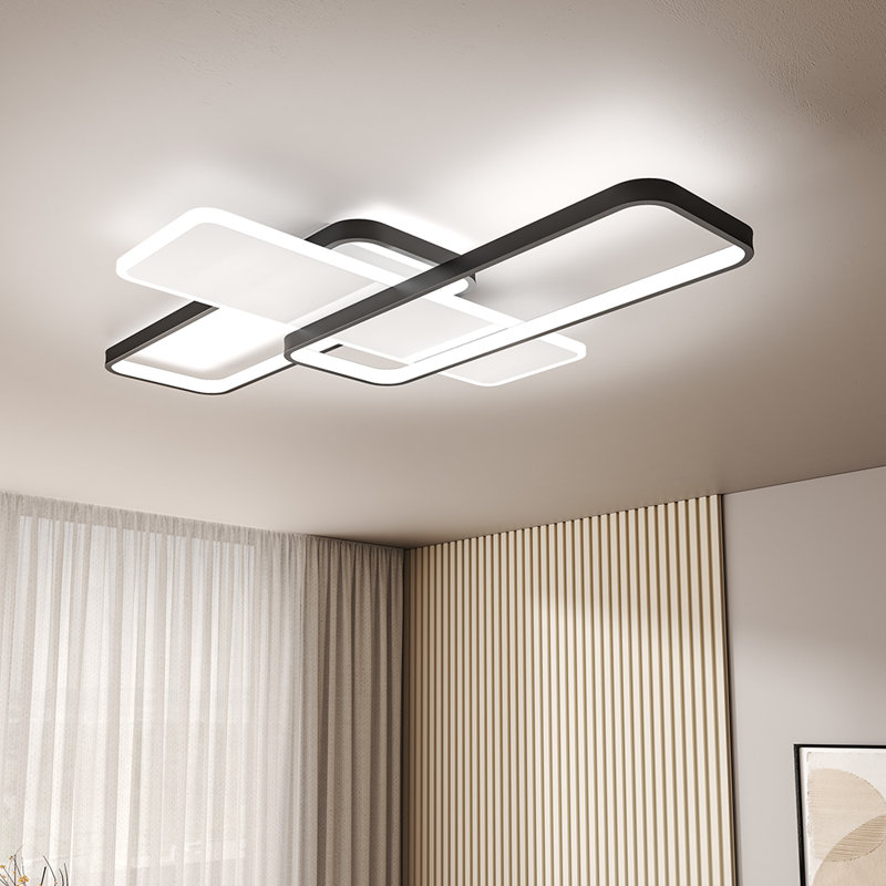 Ayris Chandelier 2Light-110cm LED Flush Mount, 7cm H x 90cm W x 60cm D