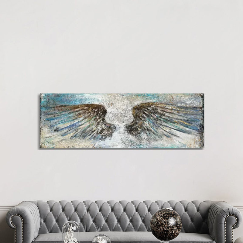 Wings by Patricia Pinto - Panoramic Print on Canvas, 121.92 cm H x 40.64 cm W x 1.91 cm D, No Framed