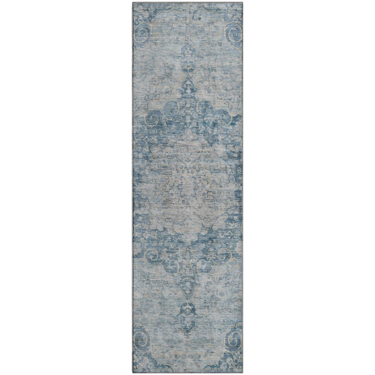 Premium Machine Washable Larock AMF1238 Global Rug