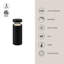 Borne d'éclairage intégrée en aluminium noir mat Windermere-97986169