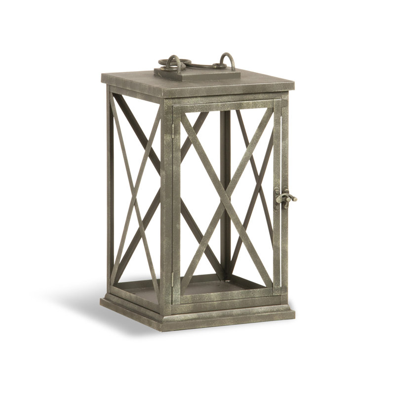 Lawrence Metal Floor Lantern, 19.5" H x 11" W x 11" D