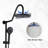 Matte Black Shower With 10" Rainfall Head And Handheld Collection Pair