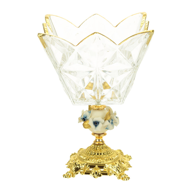 Footed Crown Bowl - 8 X 10 Inches