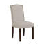 Ensemble de 2 chaises d'appoint Modern Modern Classic, tissu taupe-1452375914