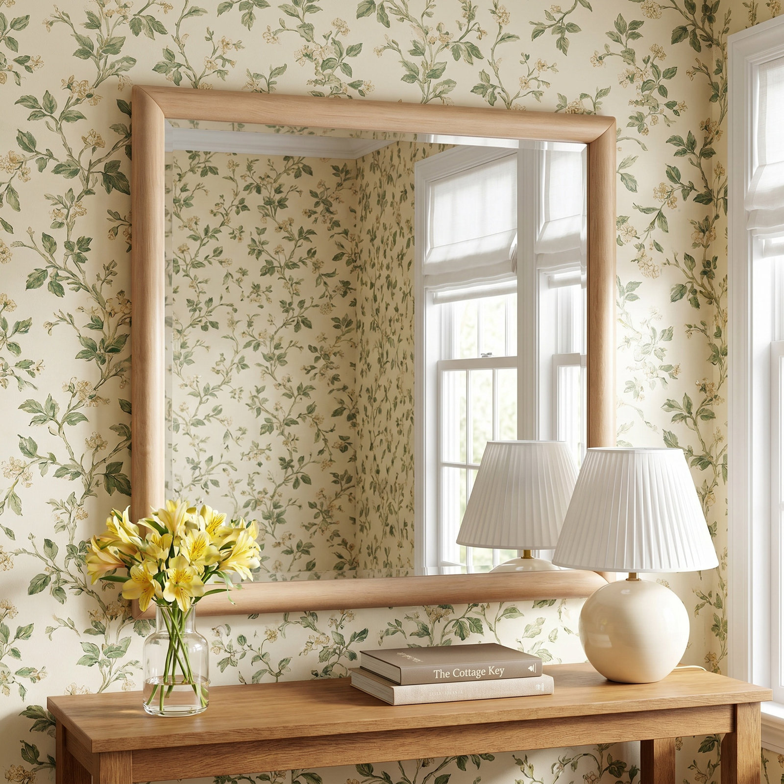 Colleen Rectangle Mirror, Natural