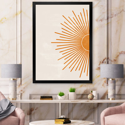 " Orange Sun Print I "