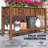 Dual-Tier Raised Garden Bed,Elevated Wood Planter Box,With Storage Shelf,Drainage Holes,And Liner-1848762335